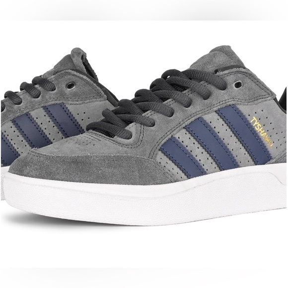 NWT Men’s Adidas Tyshawn Jones Carbon/navy sneaker size 10 - Picture 5 of 13